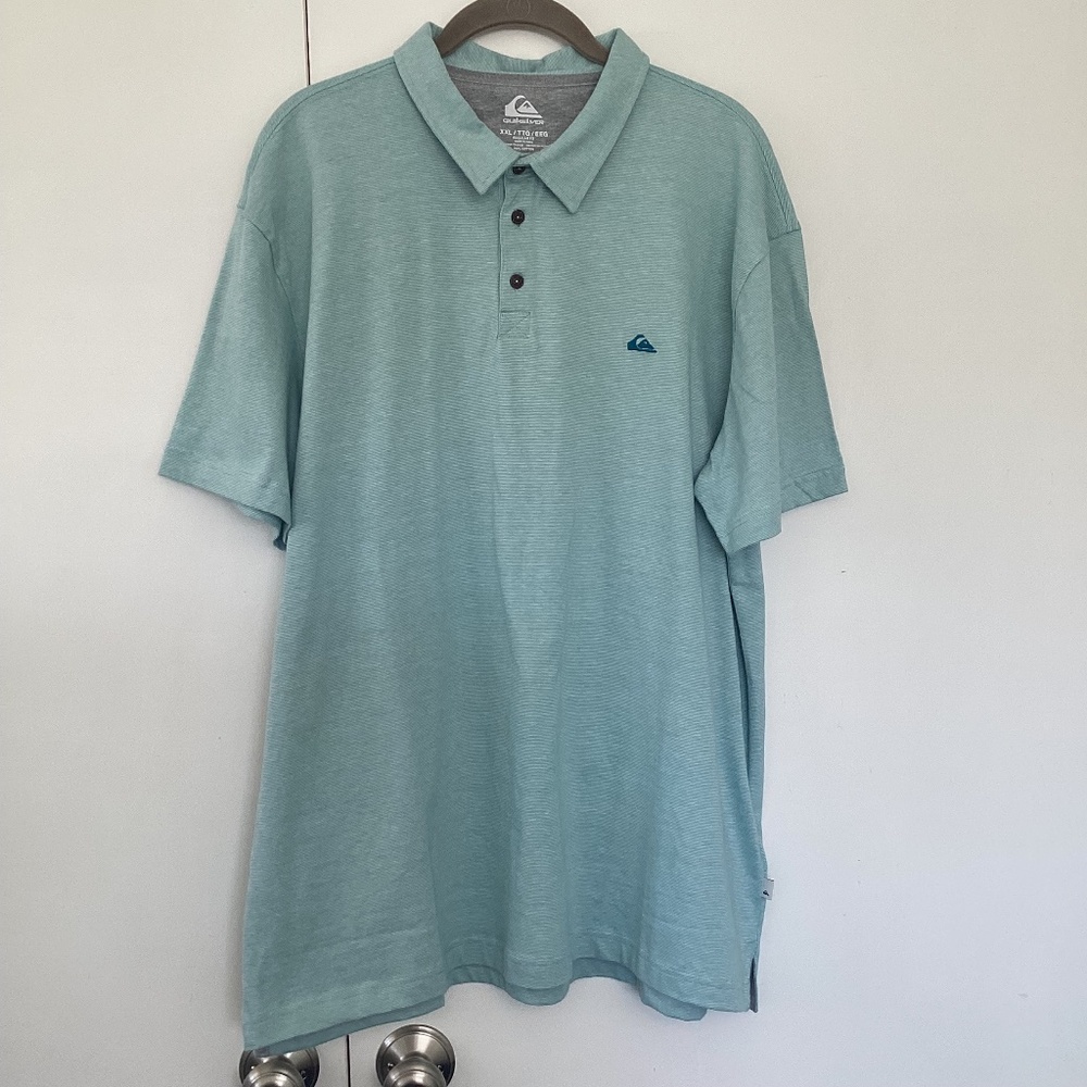 Quicksilver, size xxl men’s blue-green polo